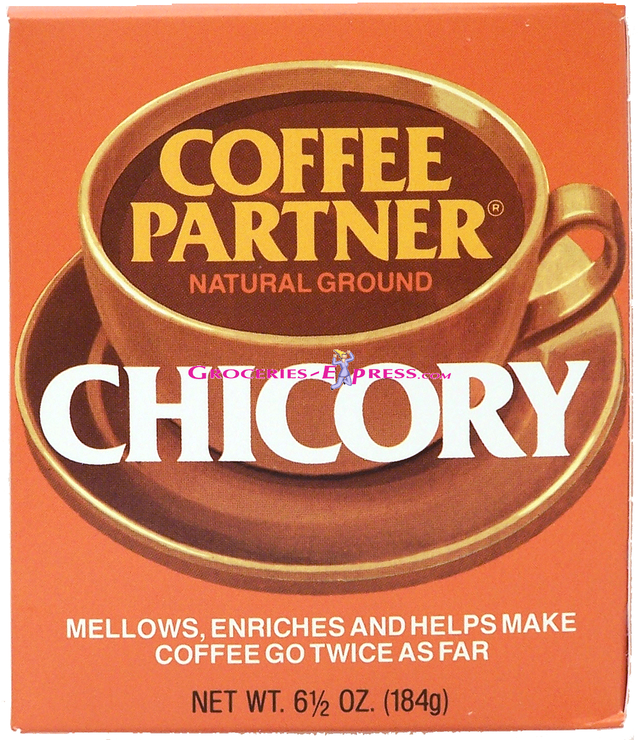 Coffee Partner  chicory natural ground, mellows, enriches and helps make coffee go twice as far Full-Size Picture